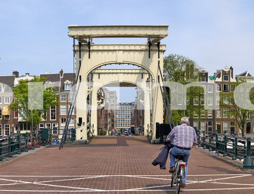 Panoramafoto Amsterdam magere brug kan vergroot worden naar 25 mtr .