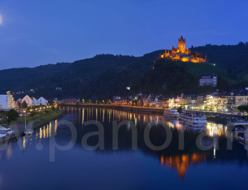 Cochem nacht panorama